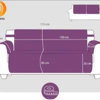 کاور مبل هفت نفره . برند پوشپاک .|مبلمان خانگی و میز عسلی|اهواز, کوروش|دیوار