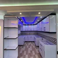 تولید کابینت کمد آشپزخانه با فلز و ام دی اف