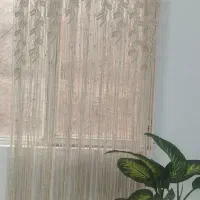 پرده مکرومه رویش