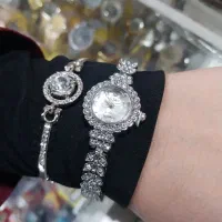 ساعت دستبند ست زنانه فول نگین|ساعت|مشهد, اروند|دیوار