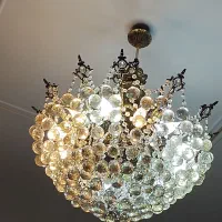 لوستر برنجی|لوستر و چراغ آویز|مشکین‌دشت, |دیوار