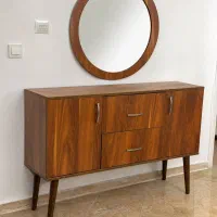 آینه کنسول چوبی