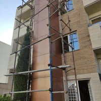 نمای کامپوزیت آلومینیومی آلوبند آلبوندچوب ترمو وود|خدمات پیشه و مهارت|شیراز, ابیوردی|دیوار