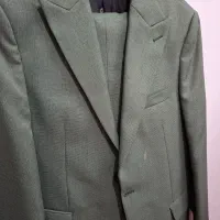 کت و شلوار کاملا نو مجلسی سبز رنگ