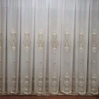 پرده حریر دو تیکه نو نو