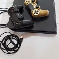 ps4 slim 1tra دیسک خور همراه بازی دو دسته|کنسول، بازی ویدئویی و آنلاین|رویان, |دیوار