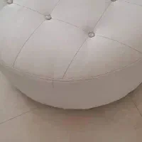 مبلمان طرح چرم سفید