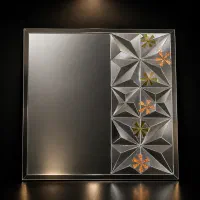 آینه‌کاری مدرن دست‌ساز مناسب برای منزل و سالن
