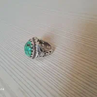 انگشتر فیروزه و یاقوت طبیعی و در مودار طلایی|جواهرات|قم, انسجام|دیوار