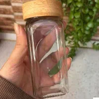 جا ادویه مک کارتی شیشه ایی در چوبی