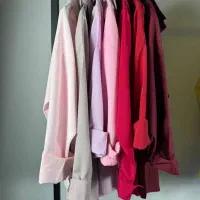 شومیز یقه خرگوشی جلو دکمه داکرون زنانه