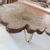 زیرگلدونی باچوب طبیعی و پایه های فلزی شیک و مقاوم