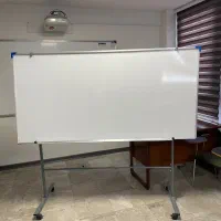 تخته وایت برد ۱۰۰ *۲۰۰ آفرین با پایه فلزی چرخ دار|لوازم التحریر|مشهد, چهارچشمه|دیوار