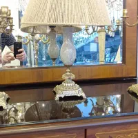 آباژور چینی و برنز|چراغ خواب و آباژور|تهران, منیریه|دیوار