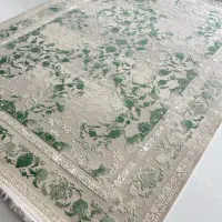 فرش افشان گل برجسته 700 شانه طوسی سبز طرح به دخت|فرش|تهران, شهرک شریعتی|دیوار