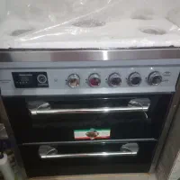 اجاق گاز طرح فر پنج شعله صفحه شیشه مشکی دیجیتال|اجاق گاز و لوازم برقی پخت‌وپز|فاضل آباد, |دیوار