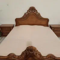 سرویس خواب چوبی منبت دونفره|تخت و سرویس خواب|قم, باجک سه|دیوار