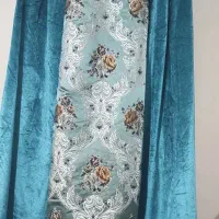 پرده پذیرایی و ۲عدد والان و آویز وسط|پرده، رانر، رومیزی|رشت, کوی مهر|دیوار