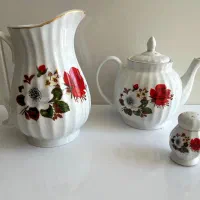 ظروف گل قرمز