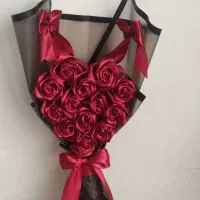 دسته گل روبانی|گل مصنوعی|ساوه, |دیوار