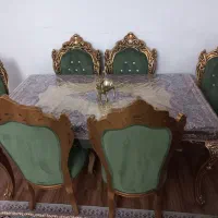 مبل سلطنتی ۷ نفره با نهار خوری ۶ نفره