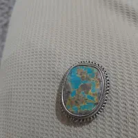 انگشتره نقره و فیروزه اصل|جواهرات|بوشهر, |دیوار