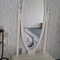 آینه قدی بزرگ کشو دار سفید