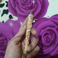 چوب سیگار استخوان نقره کوب رخ دار|کلکسیون اشیاء عتیقه|کهریزک, |دیوار