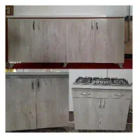 فروش کابینت آشپزخانه با گاز رو میزی