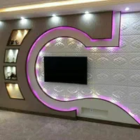 کناف تایل دامپا ماربل شیت نقاشی نورپردازی