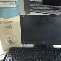 کامپیوتر کامل به همراه کیس، مانیتور، کیبورد و ماوس