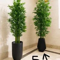 درختچه گل مصنوعی بامبو خیزران گلدان دکوراسیون