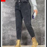 شلوار مام استایل جین ترک اعلا ضخیم سایز۴۲