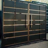 فروش درب حیاطی آماده نصب برا مسکن ملی هست