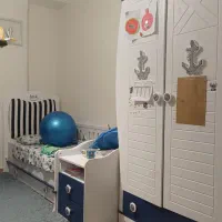 تخت و کمد کودک ساحل چوب