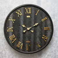 ساعت دیواری فلزی و چرمی با عدد پلکسی آکیا|ساعت دیواری و تزئینی|رشت, دیلمان|دیوار