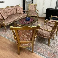 مبلمان استیل همراه تالار خوری ۸نفره|مبلمان خانگی و میز عسلی|تهران, گیشا|دیوار