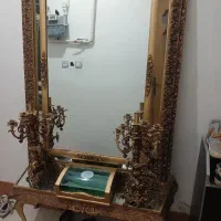آینه شمعدان چوب