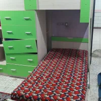 تخت خوش فرم دوطبقه|تخت و سرویس خواب|کرخه, |دیوار