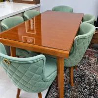 میز ناهارخوری ۶ نفره شیک و بسیار باکیفیت در حد نو
