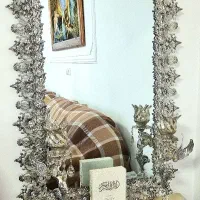 آیینه و شمعدان برنز