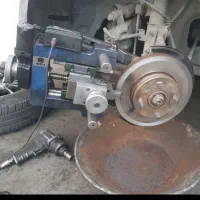 تراش دیسک ترمز روی کاردر محل ترمزی وجلوبندی