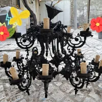 یکعدد لوستر برنز ۱۵ شاخه سالم