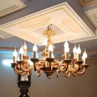 لوستر خالص اصل سنگین وزن|لوستر و چراغ آویز|شیراز, شهرک گلستان|دیوار