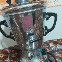 سماور برقی سالم در حد نو ،جنس زرد برنج|سماور، چای‌ساز، قهوه‌ساز|شوشتر, |دیوار