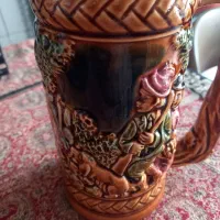 پارچ و لیوان برجسته ژاپنی