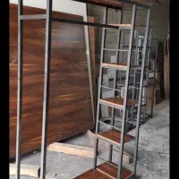 رگال فلزی چوبی اویز لباس تولیدی کد ۶۰۰۲