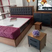 تخت خواب دو نفره شیک +تشک نو ، فوری فروشی