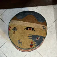 پاف / نشیمن / صندلی گبه و گلیم دستباف|گلیم، جاجیم، گبه|تهران, نیروی هوایی (پیروزی)|دیوار