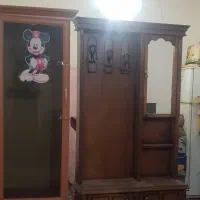 کمد ام دی اف و جالباسی آینه دار جا کفشی دار